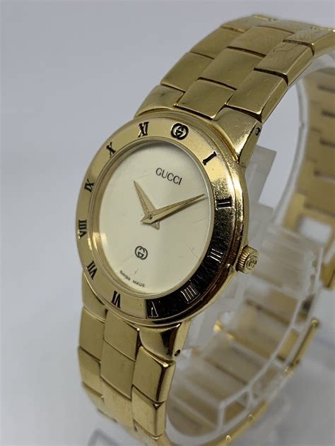 gucci gold watch ladies vintage|old Gucci watches ladies.